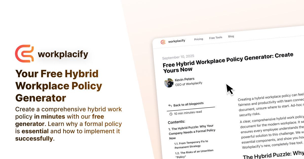 Free Hybrid Workplace Policy Generator: Create Yours Now