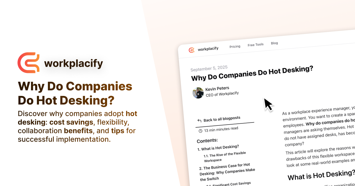 Why Do Companies Do Hot Desking?