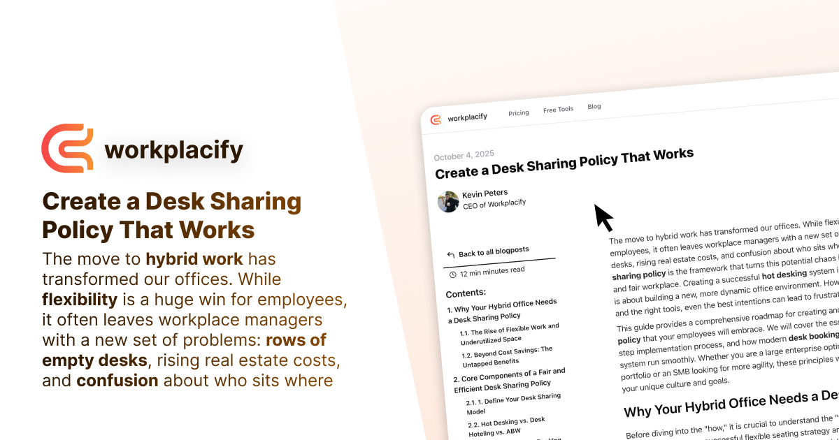 Create a Desk Sharing Policy That Works